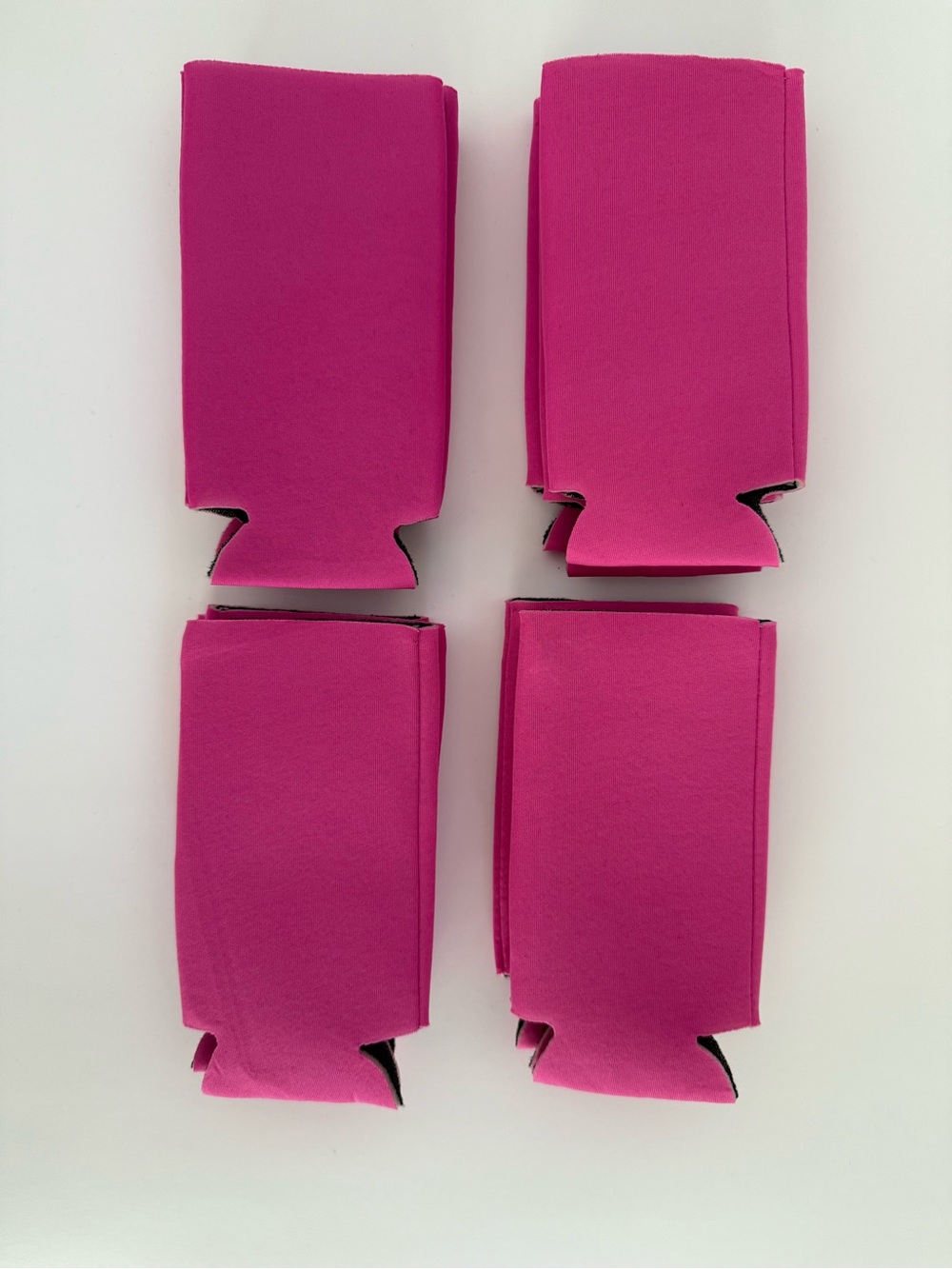 Set of 12 Blank Pink Slim Can Coolers